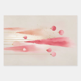 Watercolor Christmas Tree and Ornament Wrapping Pa