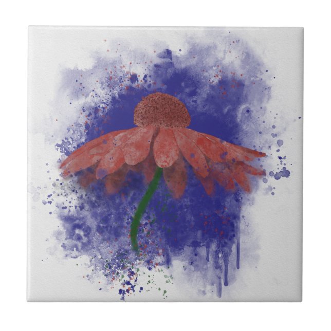 Watercolor Coneflower (Frente)
