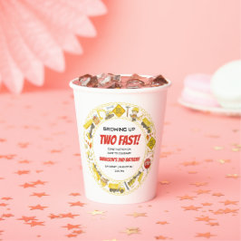 Watercolor Construction 2nd Birthday Party 