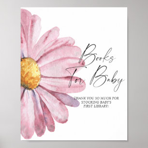 Watercolor Daisy - livros para poster bebê