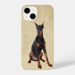 Watercolor Doberman Pincher Dog Pet Animal