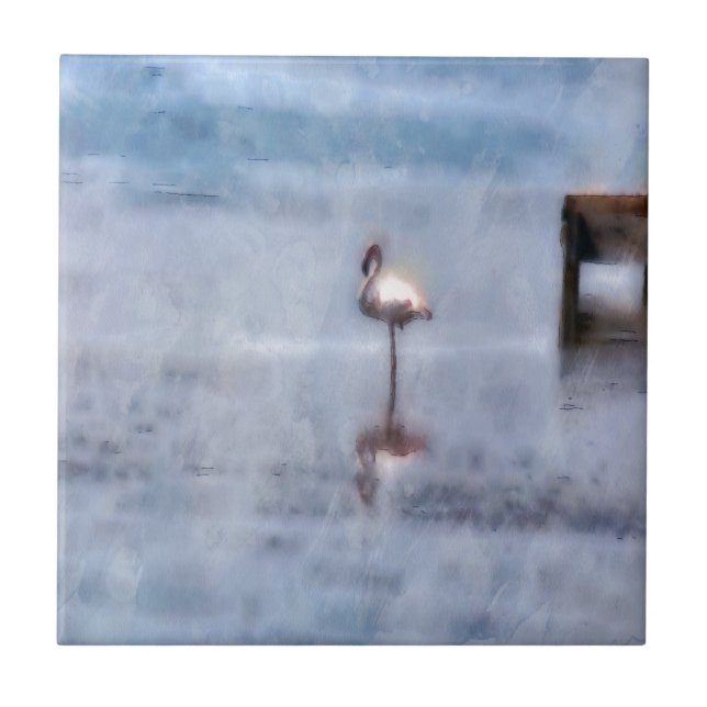 Watercolor Flamingo (Frente)