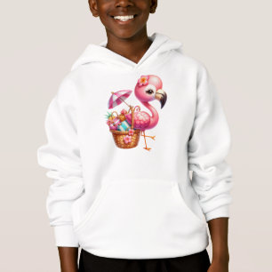 Watercolor Flamingo Cartoon Clipart