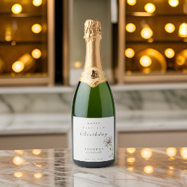 Watercolor Floral Modern Elegant Aniversário