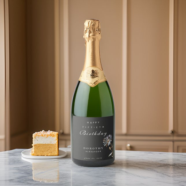 Watercolor Floral Modern Elegant Aniversário (Criador carregado)