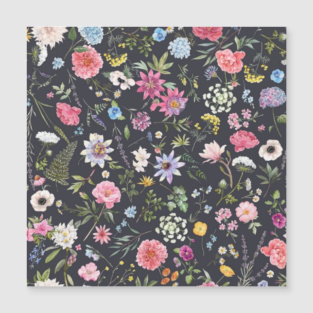 Watercolor Floral: Padrão de Verão Gentil. (Frente)