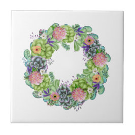 Watercolor Floral Wreath