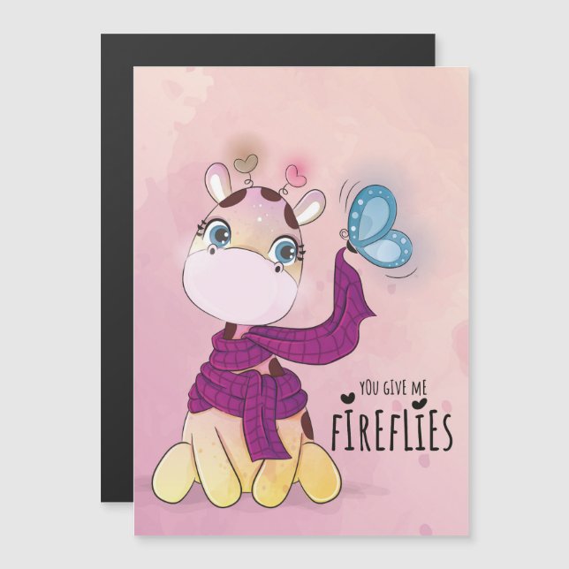 Watercolor Giraffe (Frente/Verso)