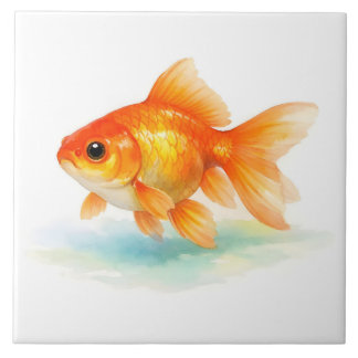 Watercolor Goldfish 