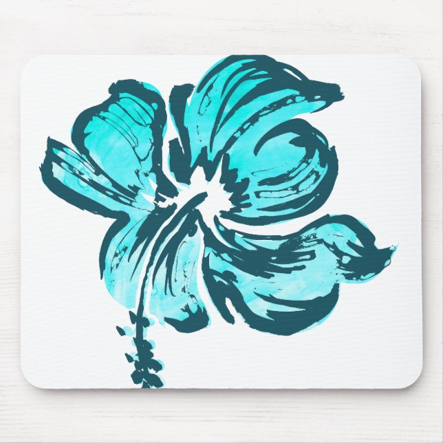 Watercolor Hibiscus Mousepads (Frente)