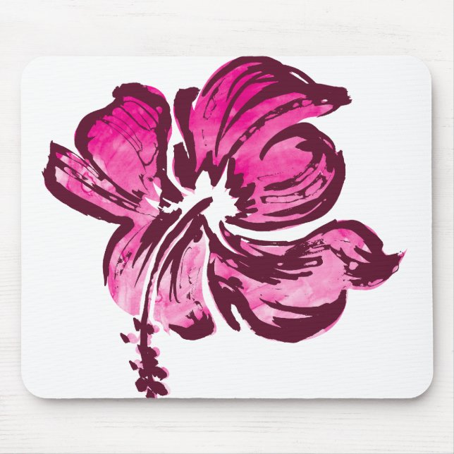 Watercolor Hibiscus Mousepads (Frente)
