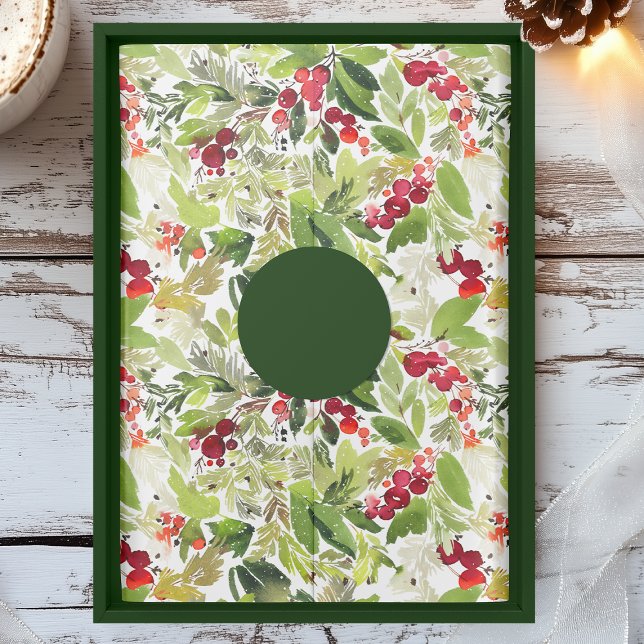 Watercolor Holly Berry — Papel de tecidos de Natal (Criador carregado)
