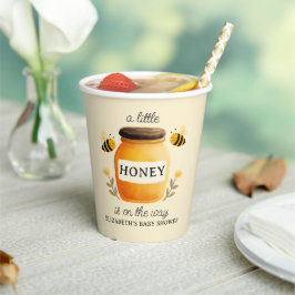 Watercolor Honey & Bees Baby Shower Yellow