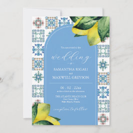 Watercolor Lemon - Convites De Casamento Italiano