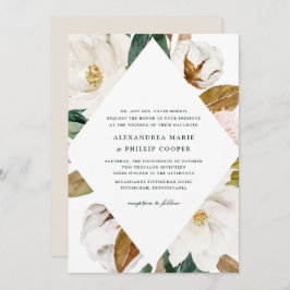 Watercolor Magnolia Convite Para Casamento