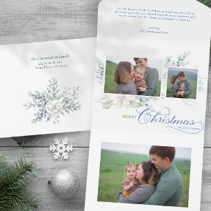 Watercolor Merry Christmas Script Juniper 3-Photo