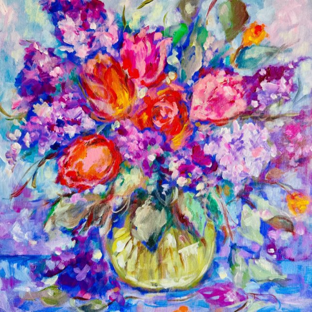 Watercolor Original Obrigado Cartão de visita (Criador carregado)