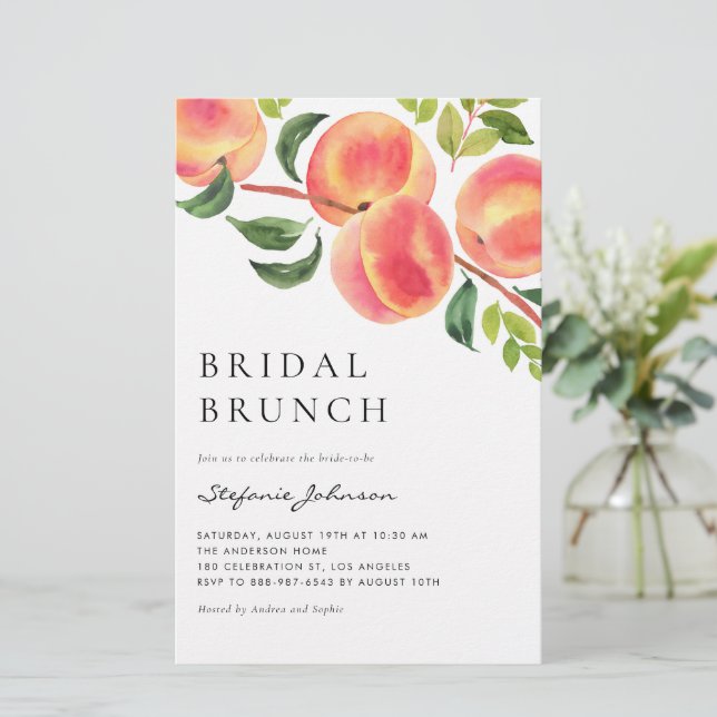 Watercolor Paches Summer Bridal Brunation (Em pé/Frente)