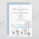 Watercolor Paris Bridal Lunchey Convite<br><div class="desc">Paris tratou do convite da Noiva Bridal com uma tipografia elegante personalizável para seus eventos específicos.</div>