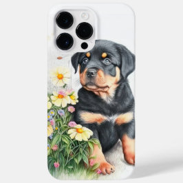 WATERCOLOR PRETO TAN ROTWEILLER BOMBA