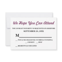 Watercolor Purple Jasmine Weding RSVP