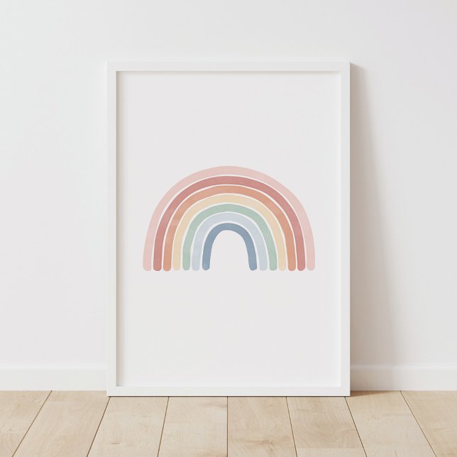 Watercolor Rainbow Nursery Poster (Criador carregado)