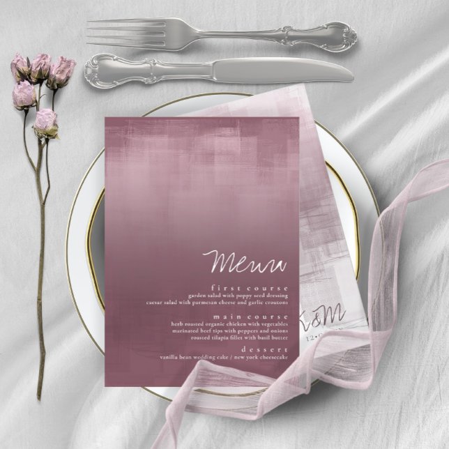 Watercolor Reflections Menu Mauve ID774 (Criador carregado)