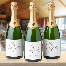 Watercolor Sage Eucalyptus Grava Nomes Casamento