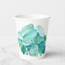 Watercolor Sea Glass Beach Lover