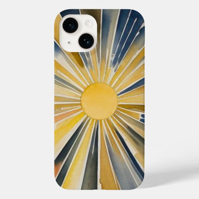 Watercolor Sunburst Flare (Verso)