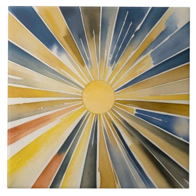 Watercolor Sunburst Flare (Frente)