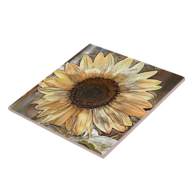 Watercolor Sunflower Elegant Collection (Lateral)