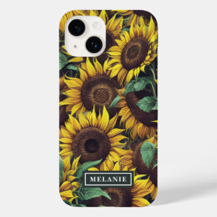 Watercolor Sunflower Personalizado Name Modelo