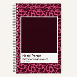 Watercolor Tortoiseshell Spiral Notebook