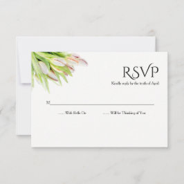 Watercolor Tulips RSVP de Casamento