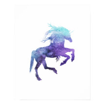 Watercolor Unicorn Poster