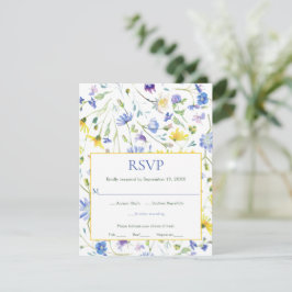 Watercolor Wildflower Wedding RSVP