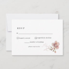 Watercolor Wildflower Wedding RSVP
