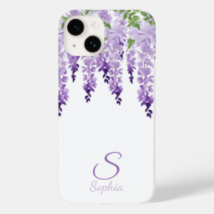 Watercolor Wisteria Personalizado Name Monograma