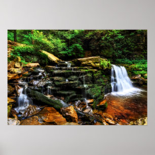 Waterfall Fantasy 19x13 Poster
