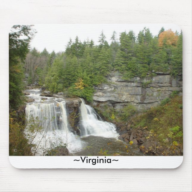 Waterfall West Virginia Mousepad (Frente)