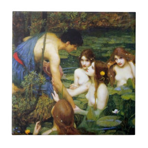 Waterhouse Hylas e o azulejo das ninfas