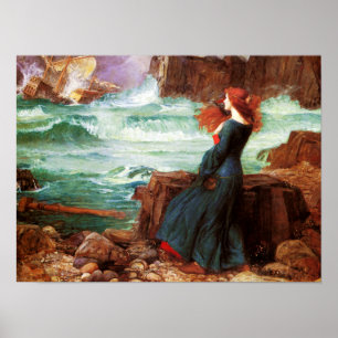 Waterhouse Miranda o poster da tempestade