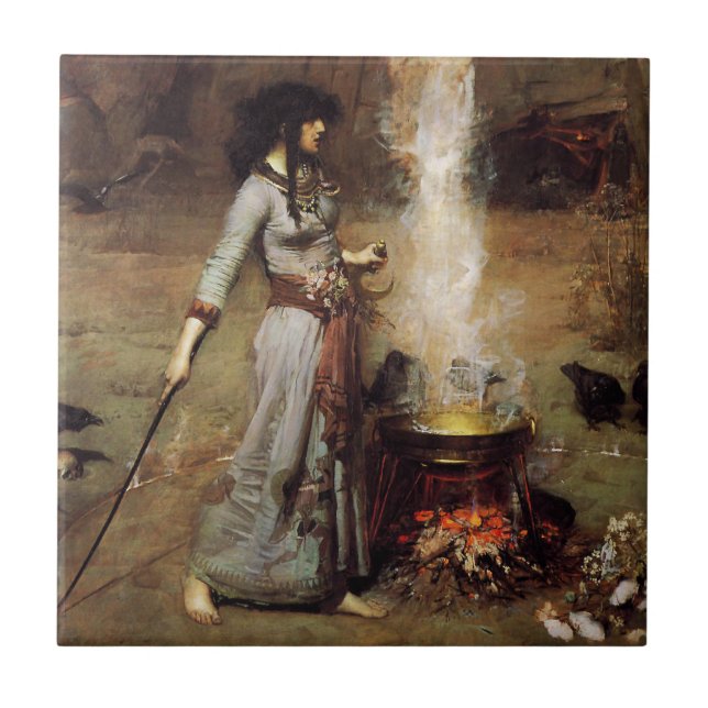 Waterhouse O Azulejo Do Círculo Mágico (Frente)