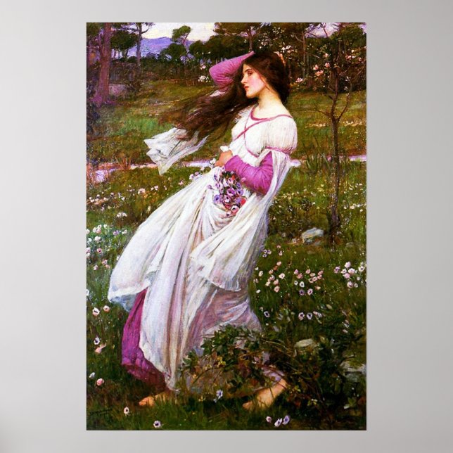 Waterhouse Windflower Poster (Frente)