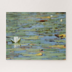 Waterlily Lake Flower Watercolor Quebra-cabeça