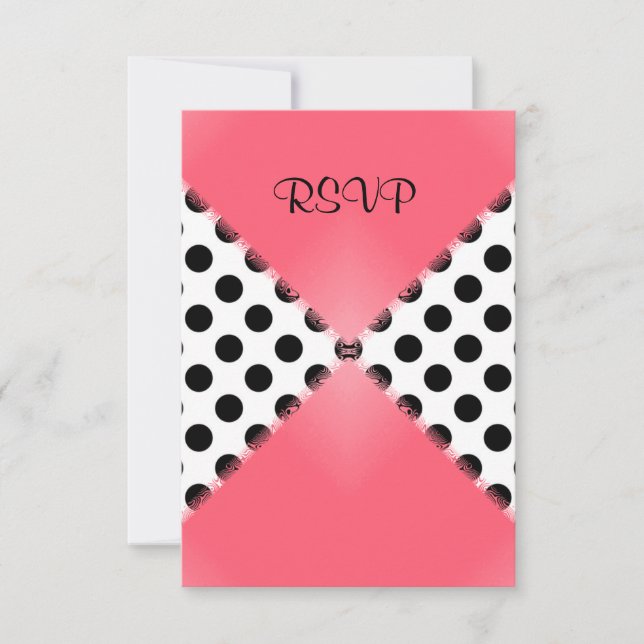 WATERMELON MODERN SPOT WEDTING RSVP (Frente)
