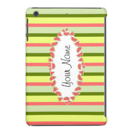 Watermelon Stripe Clássico, oval, "Name" horizonta