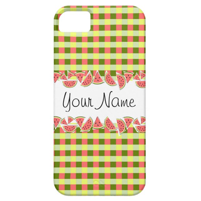 Watermelon Verifique seu nome capas de iphone (Traseira)