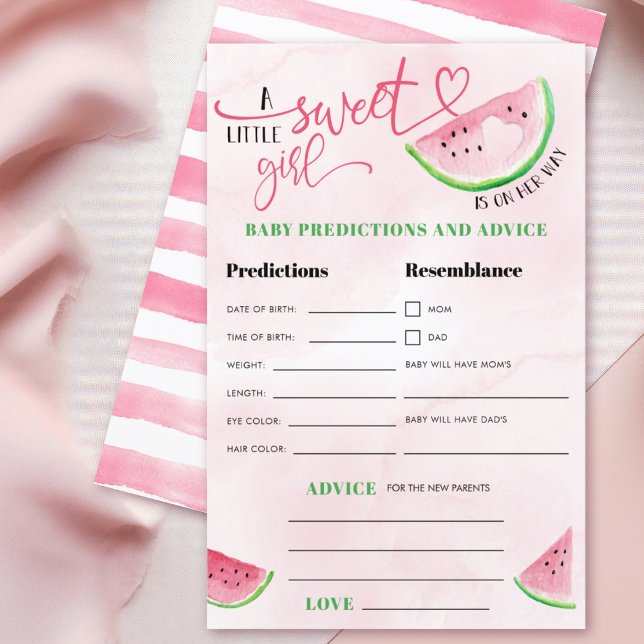 Watermelon Watercolor Baby Predictions Advice (Criador carregado)